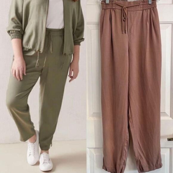 Addition Elle Drawstring Waist Casual Jogger Lounge Pant Blush 16 - Picture 1 of 15